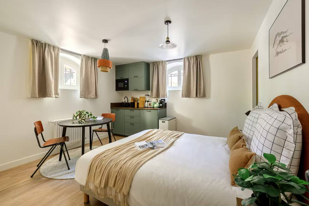 Studio meublé tout inclus – Asnières Dervaux